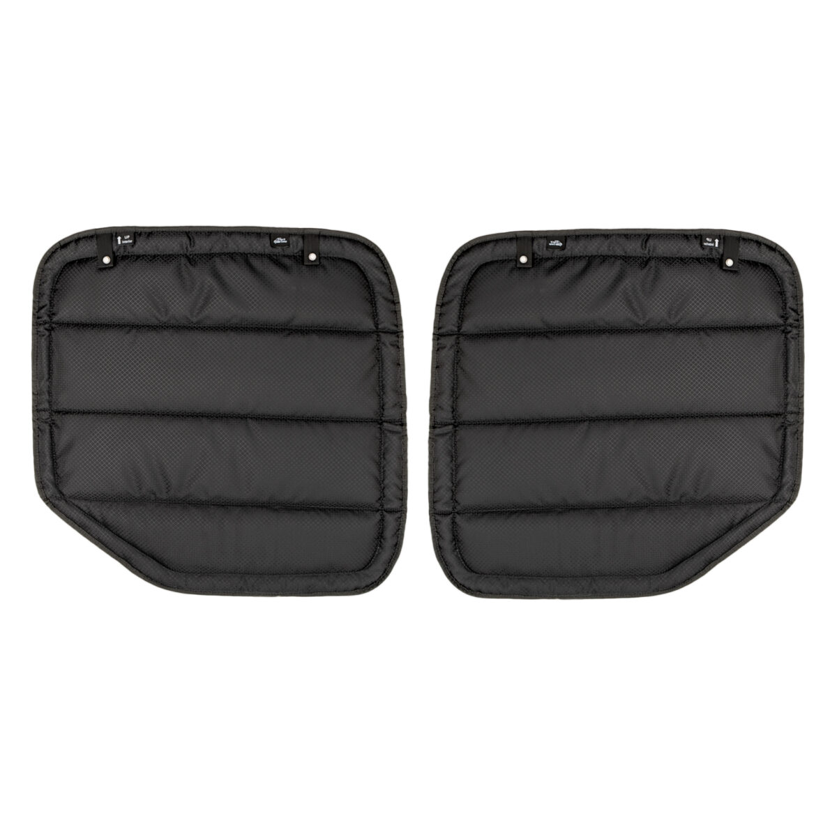VW T rear barn door window covers black side.j