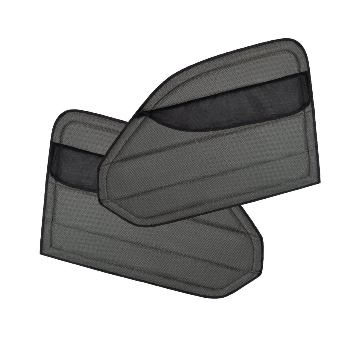 VW T5 front door window covers with bug screen