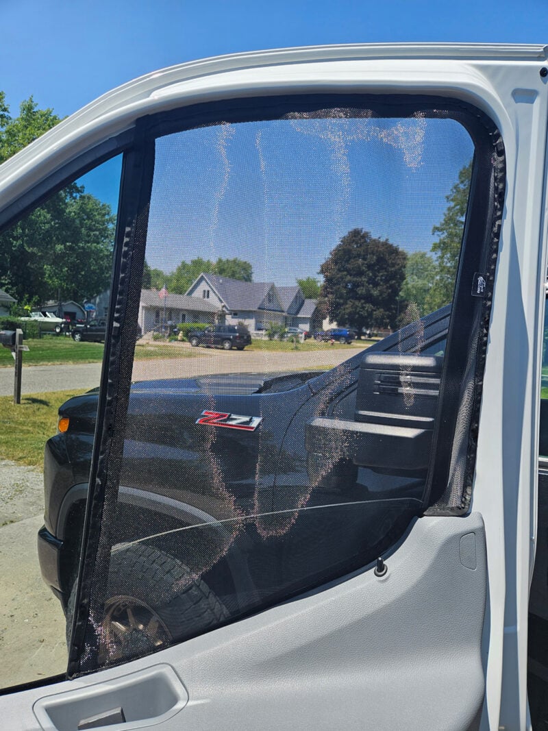 Ford Transit bug screen for front door windows