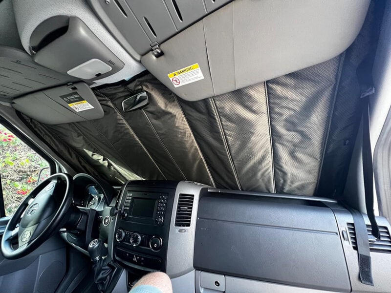 Mercedes Sprinter insulated windshield cover