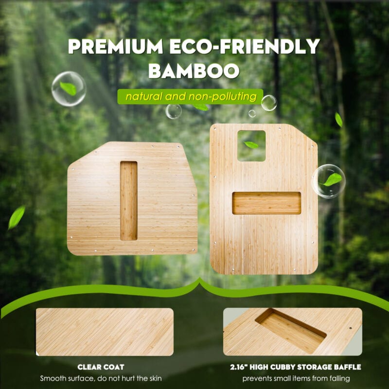 made with natural bamboo