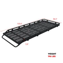 144 Sprinter safari roof rack with drop front-dimension