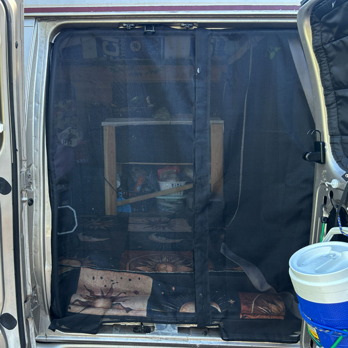 Econoline Side Barn Door Bug Screen Installation