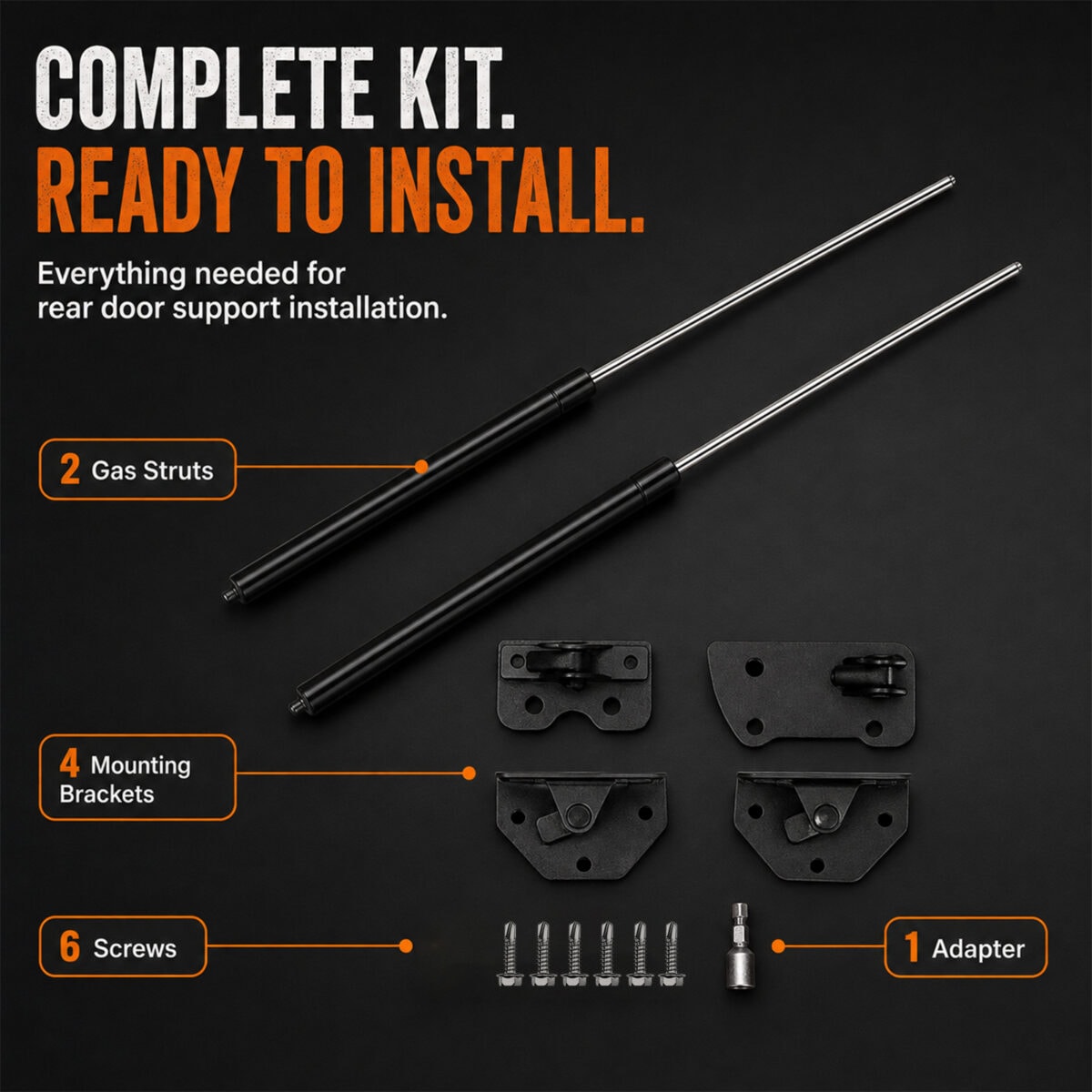 Sprinter Rear Door Sturt Kit With Hardware Tools