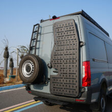 Vanncamp Sprinter Rear Door Platform Shaped Version With Tire Carrier